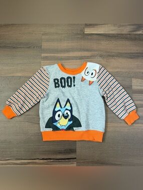 Bluey Toddler Boys' Bingo & Bluey Halloween Crewneck Sweatshirt Size 3T